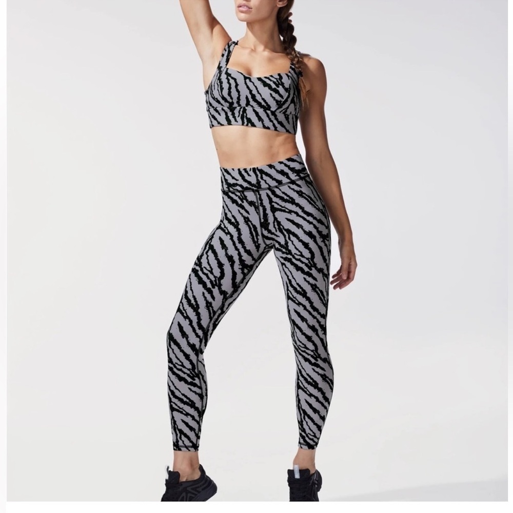 MICHI Workout Zebra Print Activewear Set 🦓